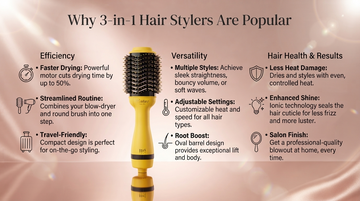 3-in-1 multi styler with interchangeable attachments — Couture Hair Pro