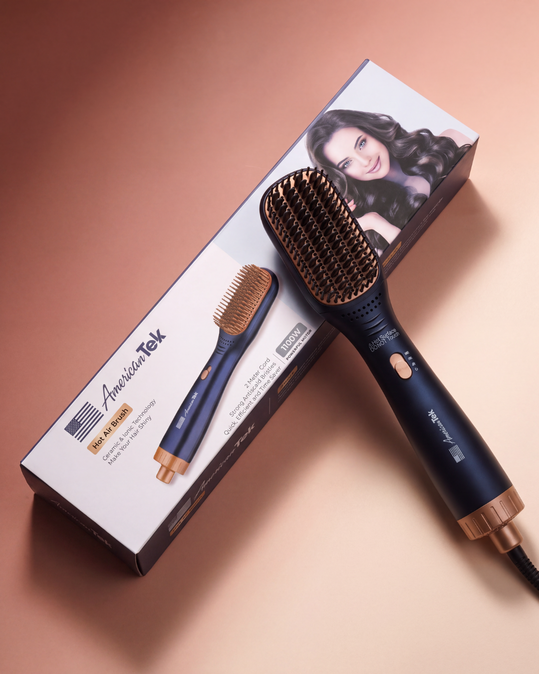 American Tek - Blow Dryer Brush | Hot Air Brush Styler