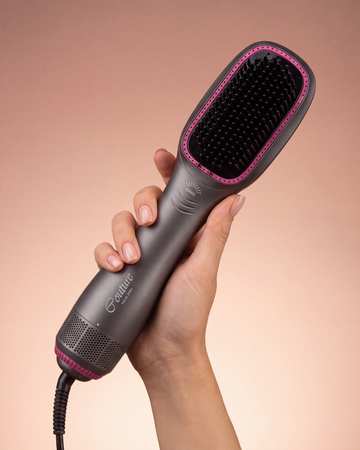 Couture Hair Pro - Hot Air Brush & Dryer - Grey