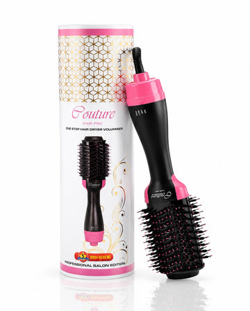 Couture Hair Pro Hot Air Brush | 3-in-1 Hair Straightening Brush