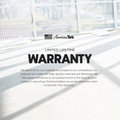 Advertisement for AmericanTek with limited lifetime warranty text on a white background