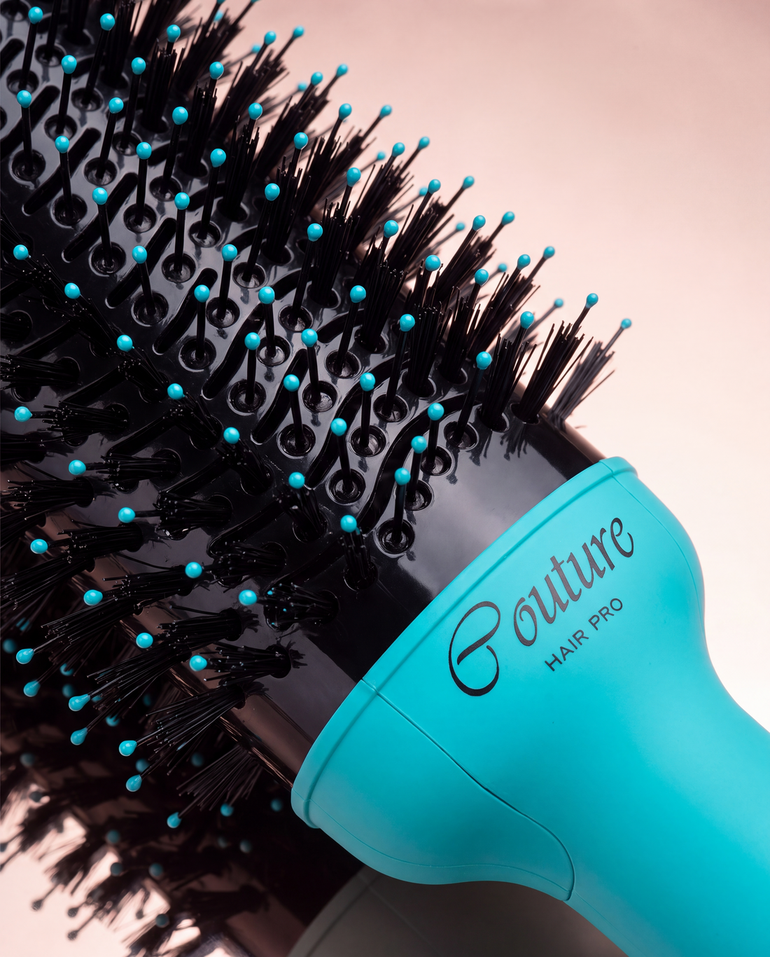 3-in-1 Teal Hair Straightening Brush - Hot Air Brush