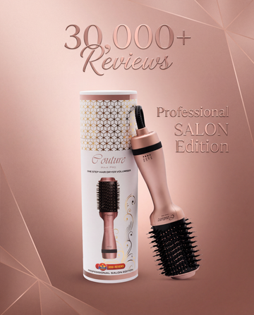Hot Air Brush - 3 in 1 - Hair Straightening Brush - Rose Gold