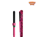 The image shows a pink zebra-patterned hair straightener and a pink hair curler set, both with black details and the José Eber brand logo.