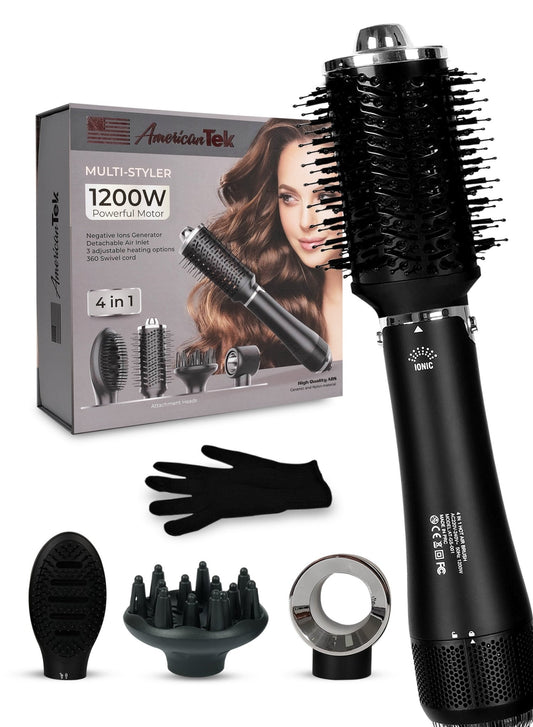 American Tek 4in 1 Multi Styler Set 1200 Watts by Couture Hair Pro - Couture Hair Pro