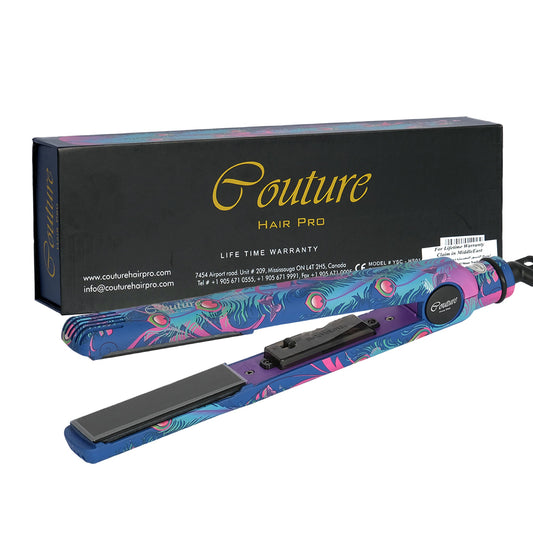 Couture Hair Pro Classic Hair Straightener 1'' - Peacock - Couture Hair Pro