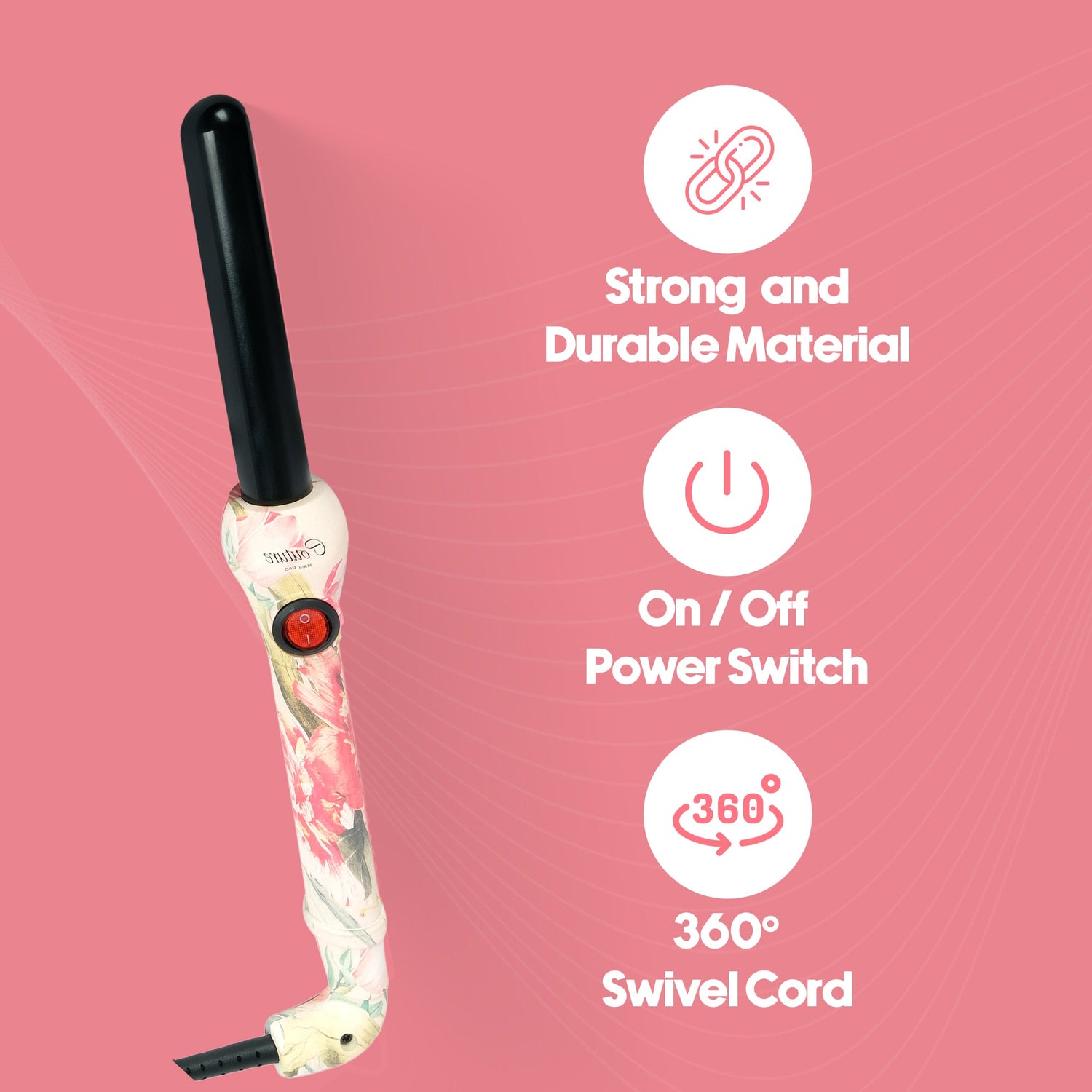 Couture Hair Pro Hair Curler 25 MM Beverly Hills Limited Edition - Spring Flowers - Couture Hair Pro