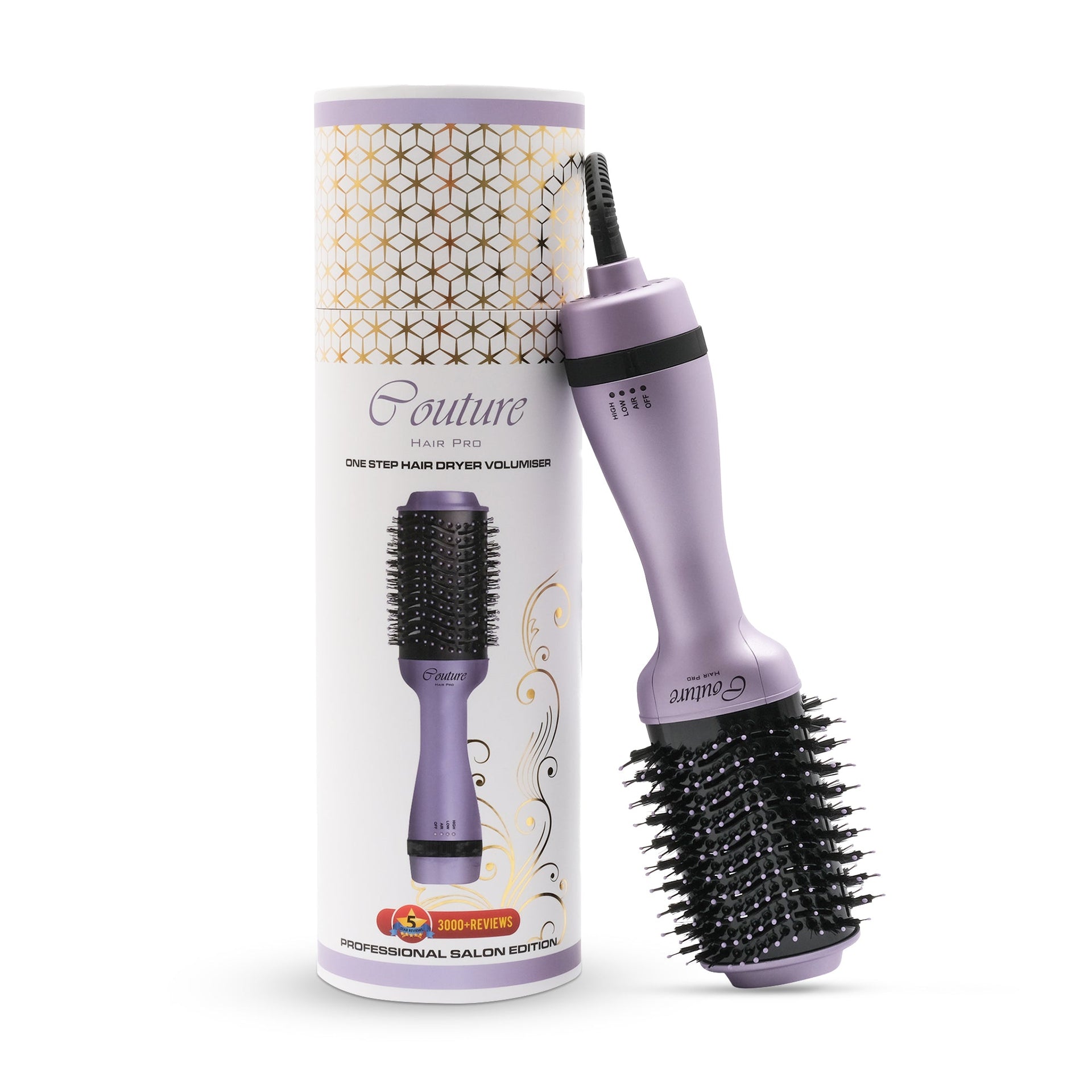 Lavender Hair Dryer Brush Couture 3-in-1 Hot Air Brush UAE - Main Image