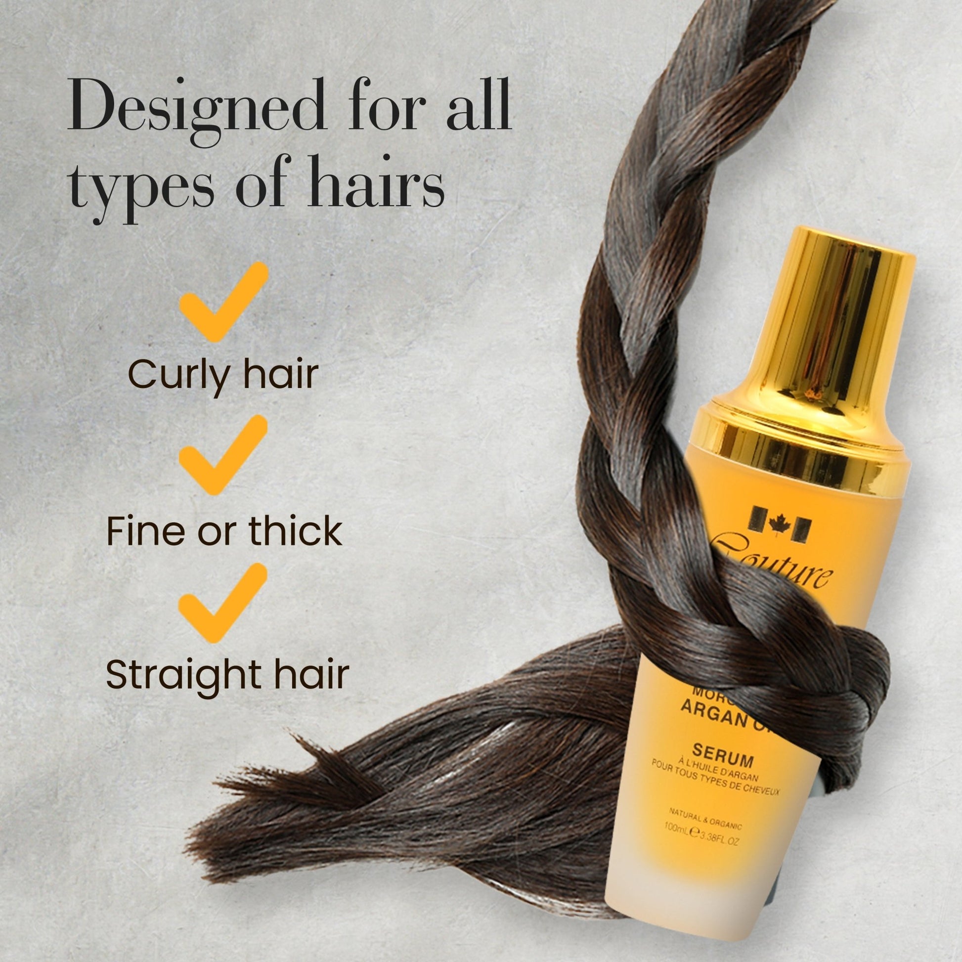 Couture Hair Pro Moroccan Argan Oil - Best Hair Oil - #1 Selling Hair Tools Brand in the Middle East - Couture Hair Pro