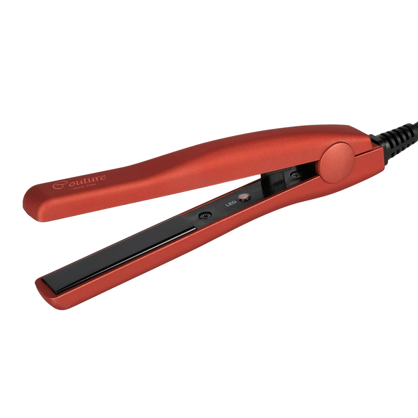 Couture Hair Pro Pure Ceramic Mini Flat Iron - Professional Mini Hair Straightener - Negative Ions More Shine and Less Frizz - Canadian Engineering - Couture Hair Pro